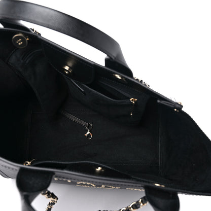 Chanel Caviar Small Studded Deauville Tote Black 5 of 9