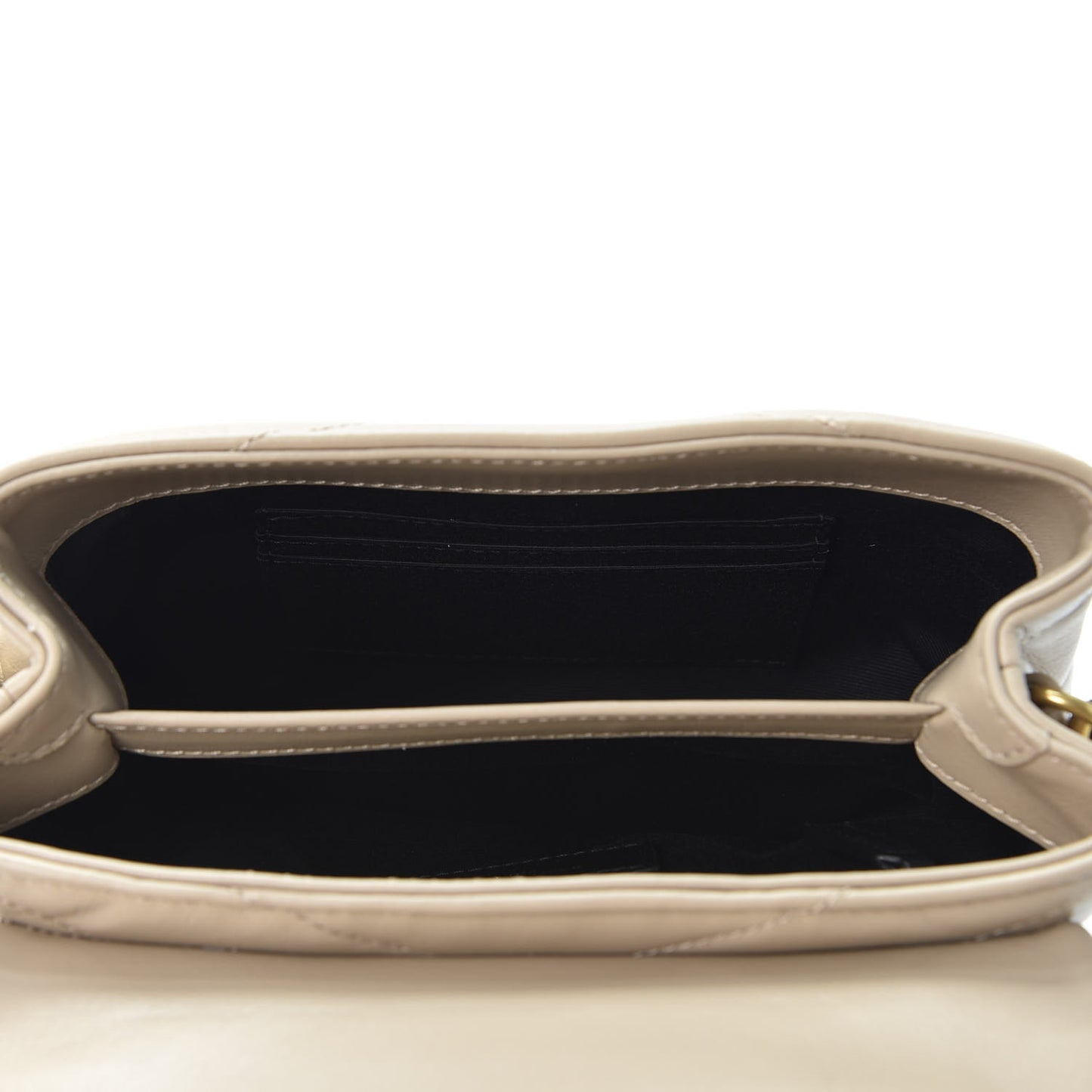 Calfskin Y Quilted Monogram Toy Loulou Crossbody Bag Dark Beige