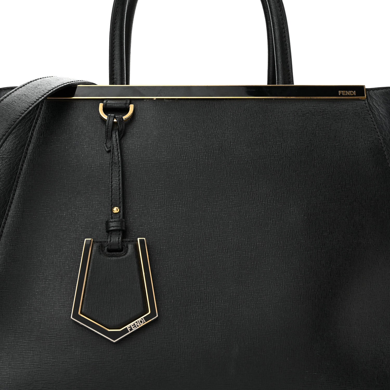 Fendi Vitello Elite Regular 2Jours Tote Black 8 of 10