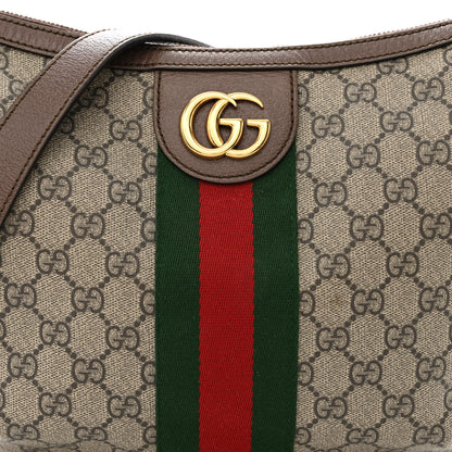 Gucci GG Supreme Monogram Web Small Ophidia Half Moon Hobo Brown 8 of 12