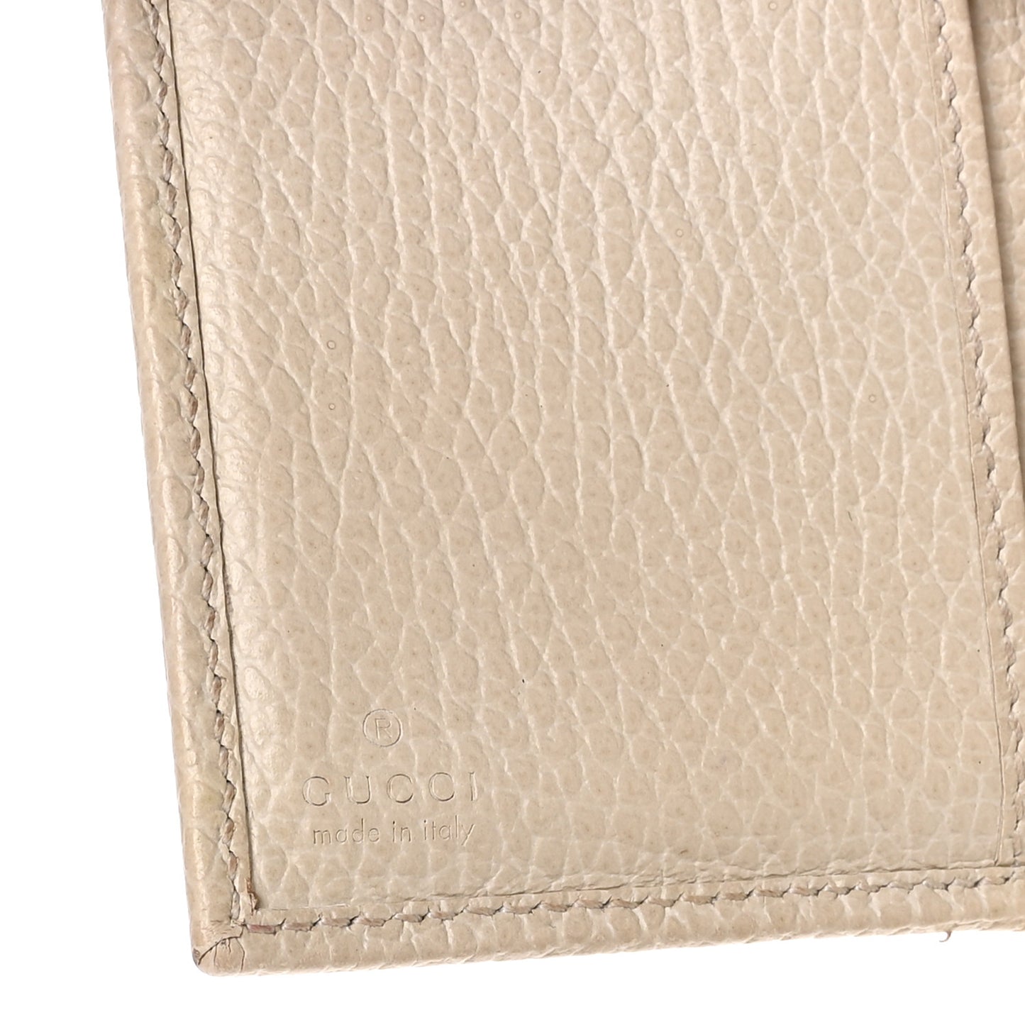 Dollar Calfskin GG Marmont Wallet Mystic White