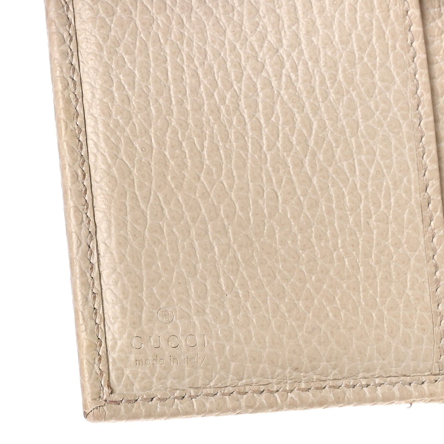 Gucci Dollar Calfskin GG Marmont Wallet Mystic White 6 of 9