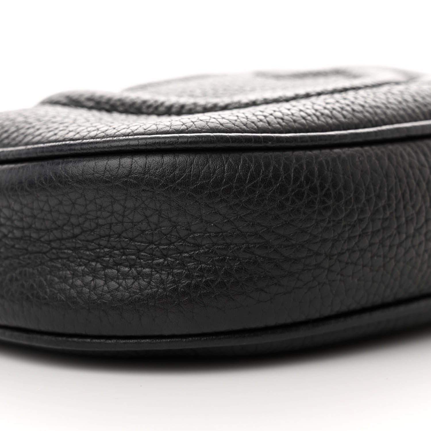 Gucci Pebbled Calfskin Mini Soho Chain Bag Black 9 of 11