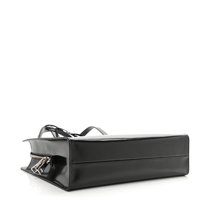 Prada Spazzolato Medium Re-Edition 1995 Double Handle Handbag Black 4 of 10
