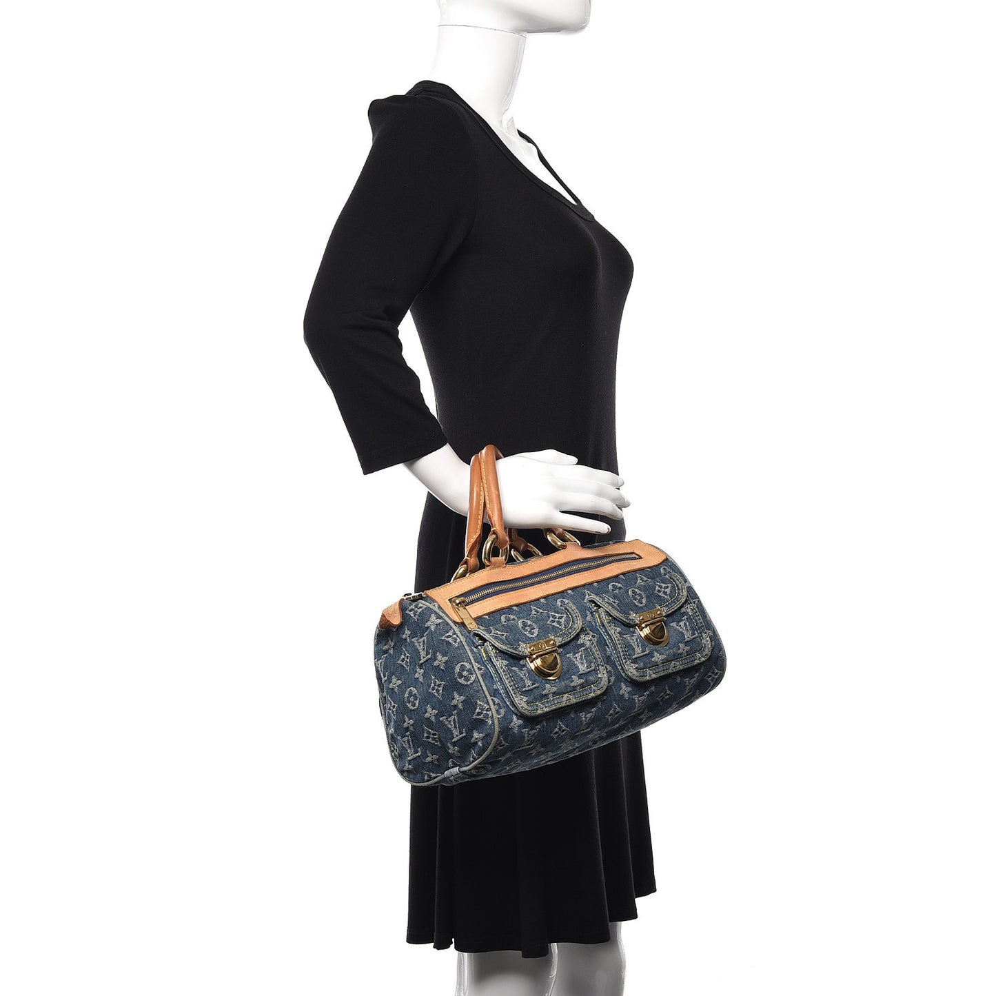 Monogram Denim Neo Speedy Blue