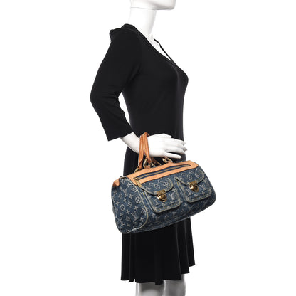 Louis Vuitton Monogram Denim Neo Speedy Blue 2 of 17
