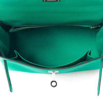Hermes Togo Kelly Retourne 25 Menthe 12 of 35