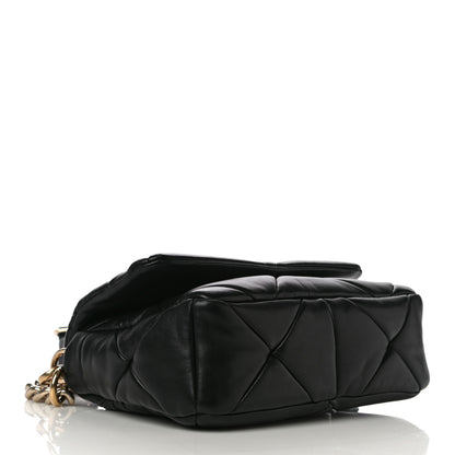 Prada Nappa Re-Nylon Triangle Quilted Patchwork System Flap Shoulder Bag Black 5 of 24