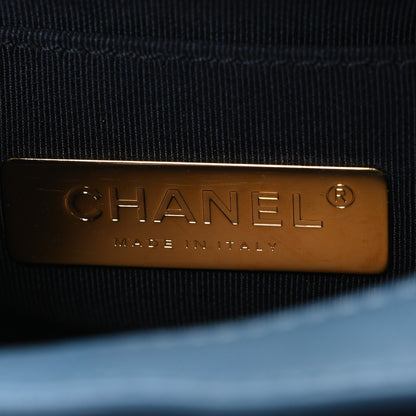 Chanel Lambskin Quilted Small In & Out Camera Case Navy Light Blue 6 of 10