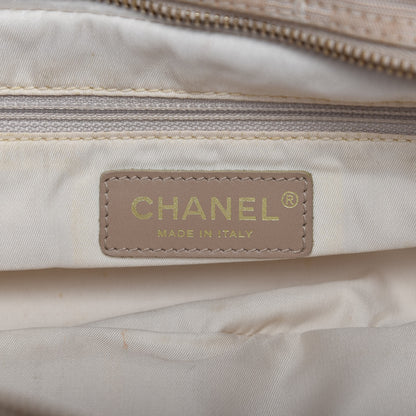 Chanel Nylon Travel Bowler Beige 8 of 9