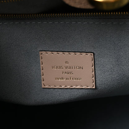 Louis Vuitton Calfskin Monogram On My Side MM Greige 6 of 9