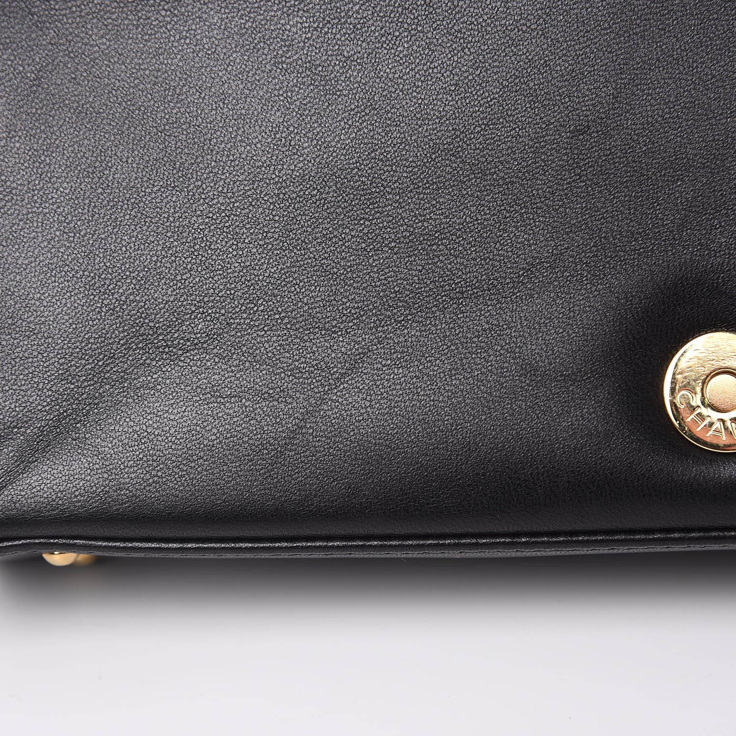 Chanel Lambskin Quilted CC Chocolate Bar Flap Black 11 of 13