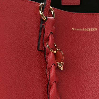 Alexander McQueen Grained Calfskin Skull Open Shopper Tote Red 13 of 13