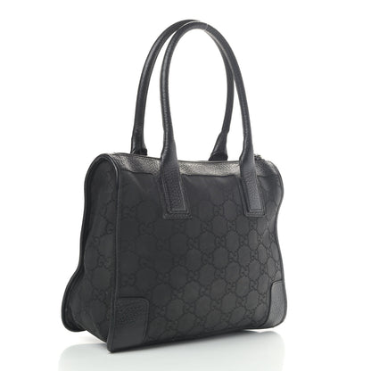 Gucci Nylon Monogram Tote Bag Black 2 of 6