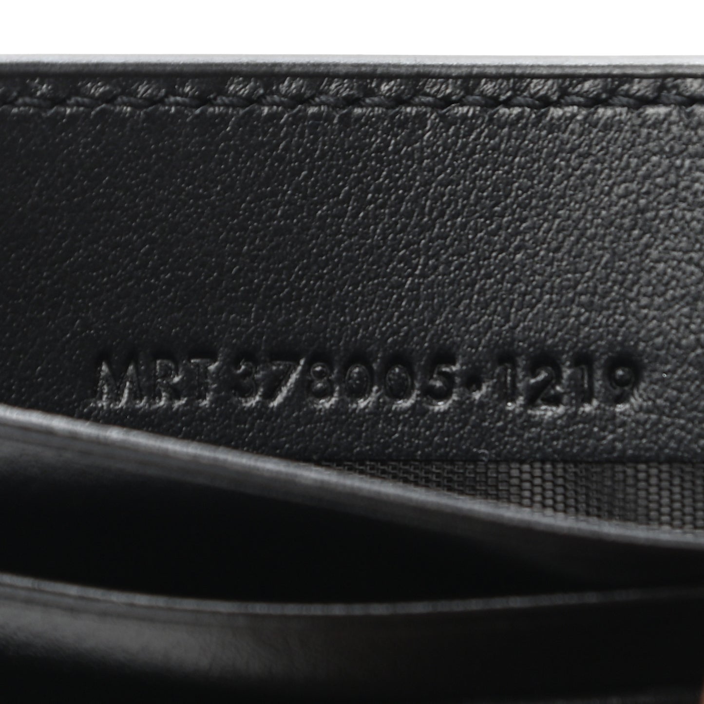 Calfskin Checkerboard Bill Clip Card Case Black