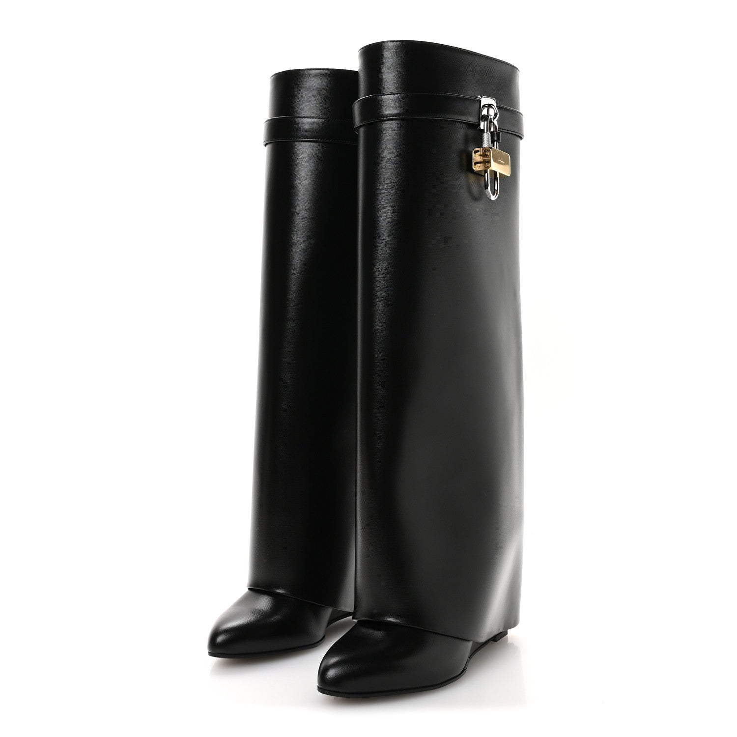 Givenchy Calfskin Shark Lock Pant Boots 38 Black 1811393