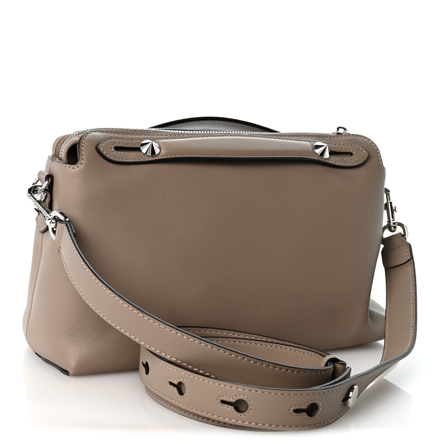 Fendi Vitello Dolce Medium By The Way Boston Bag Tortora 3 of 11