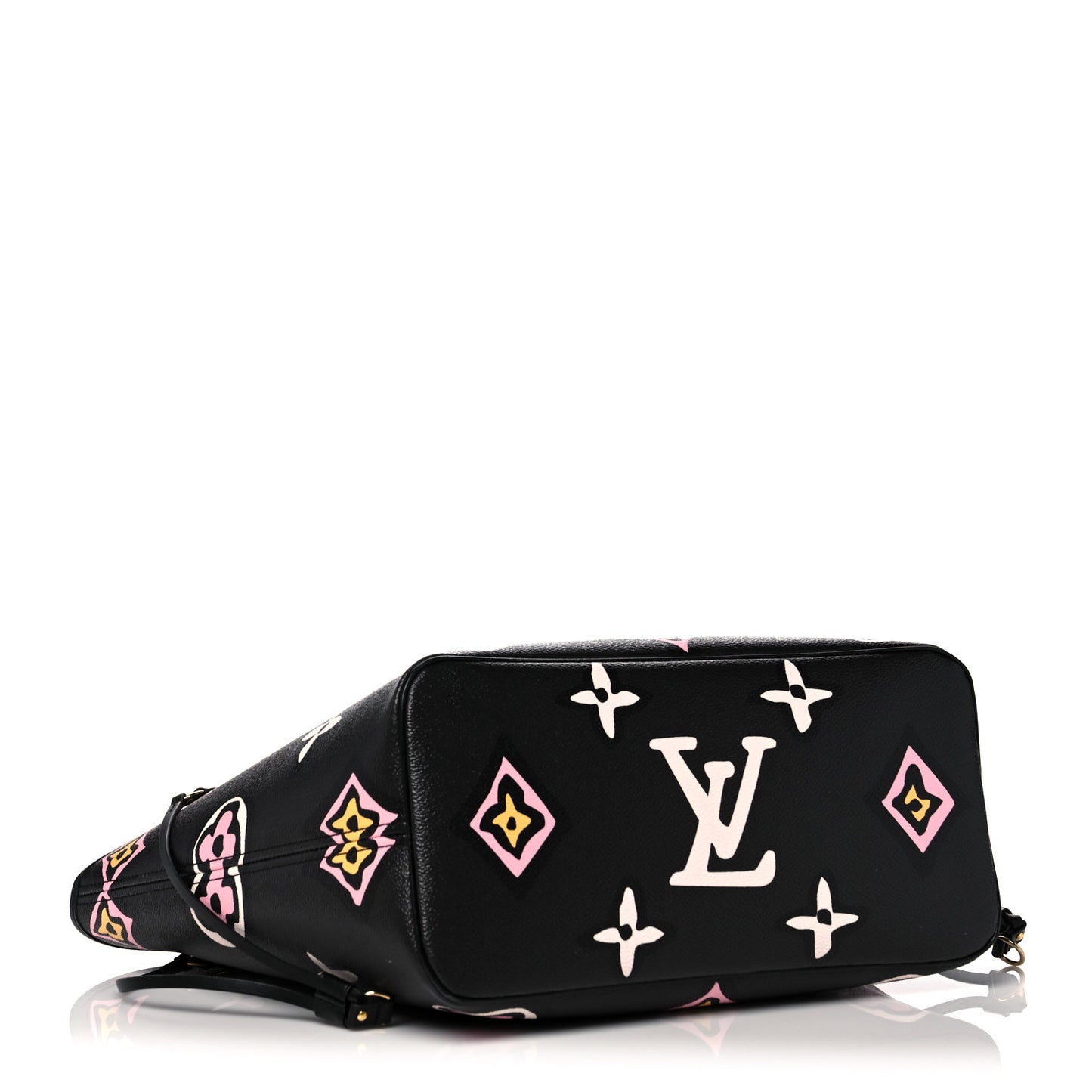 Monogram Giant Wild At Heart Neverfull MM Black