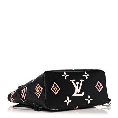 Louis Vuitton Monogram Giant Wild At Heart Neverfull MM Black 5 of 10