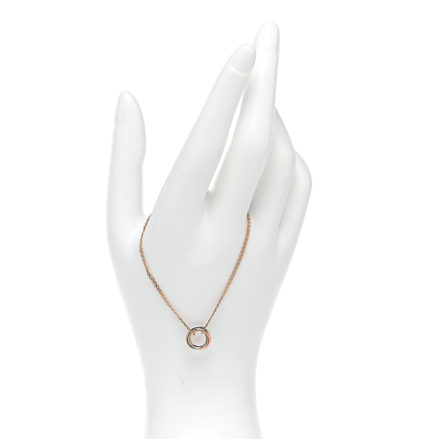 18K Pink Yellow White Gold Trinity Bracelet
