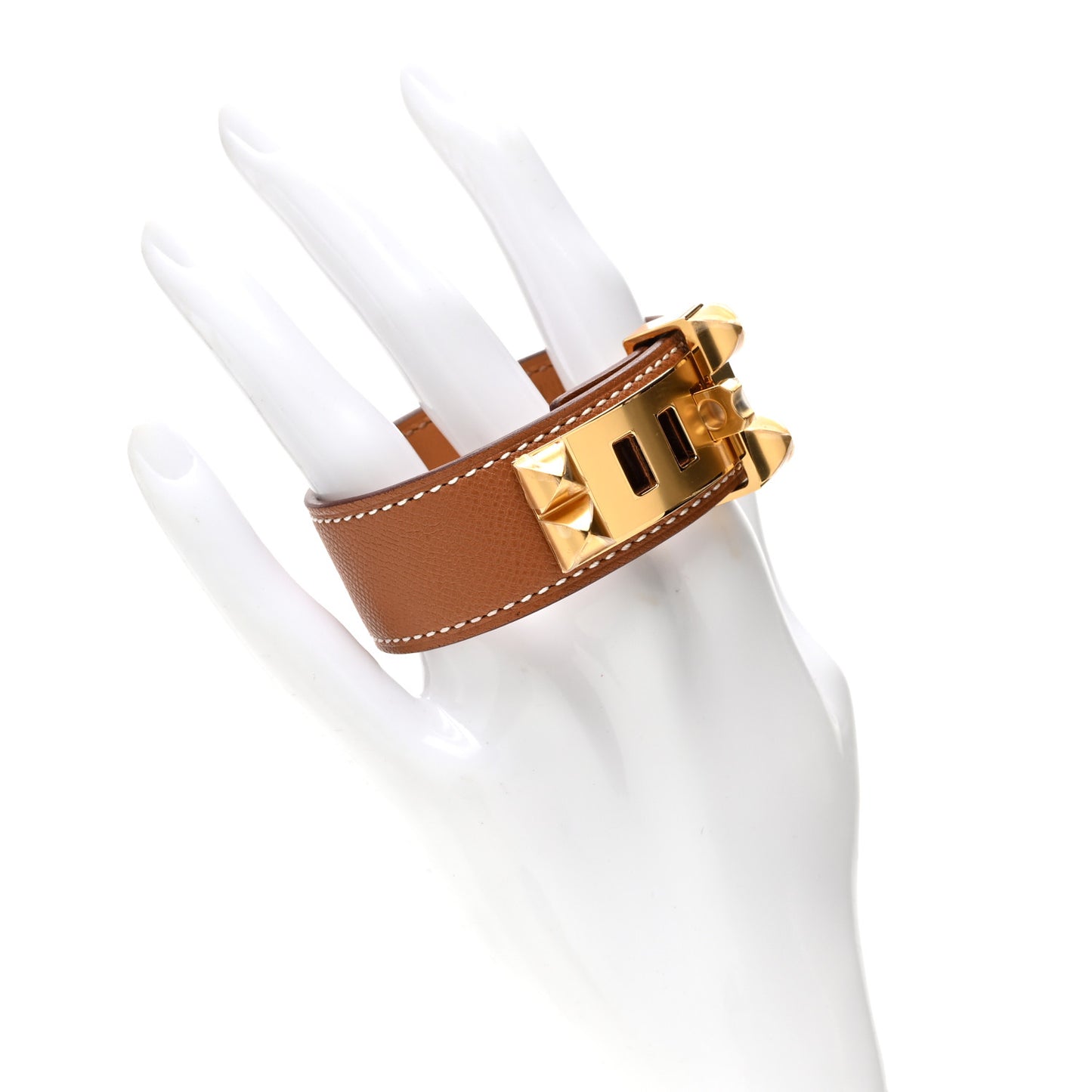Madame Calfskin Collier de Chien CDC 24 Bracelet T2 Gold