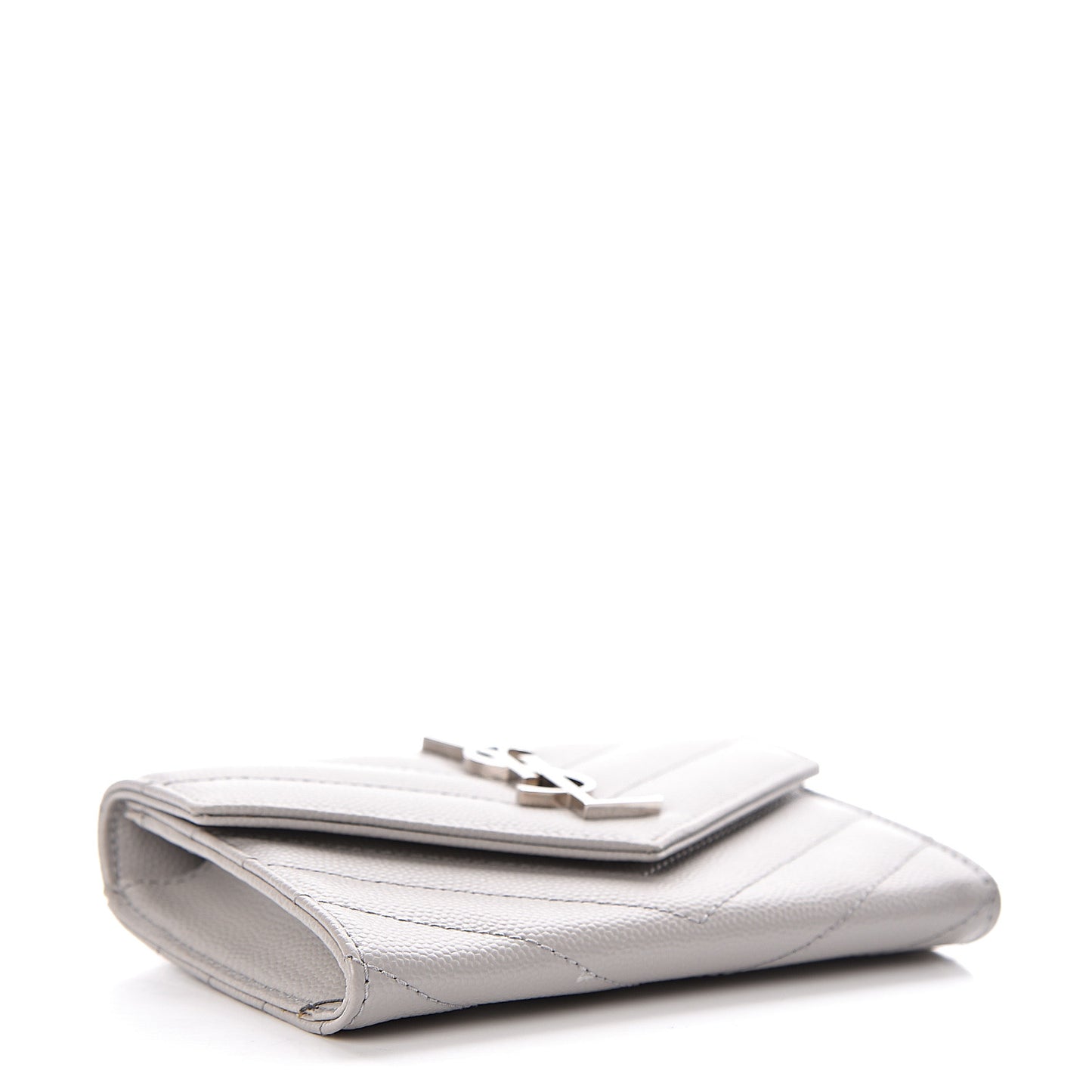 Grain De Poudre Matelasse Chevron Small Monogram Envelope Wallet Souris