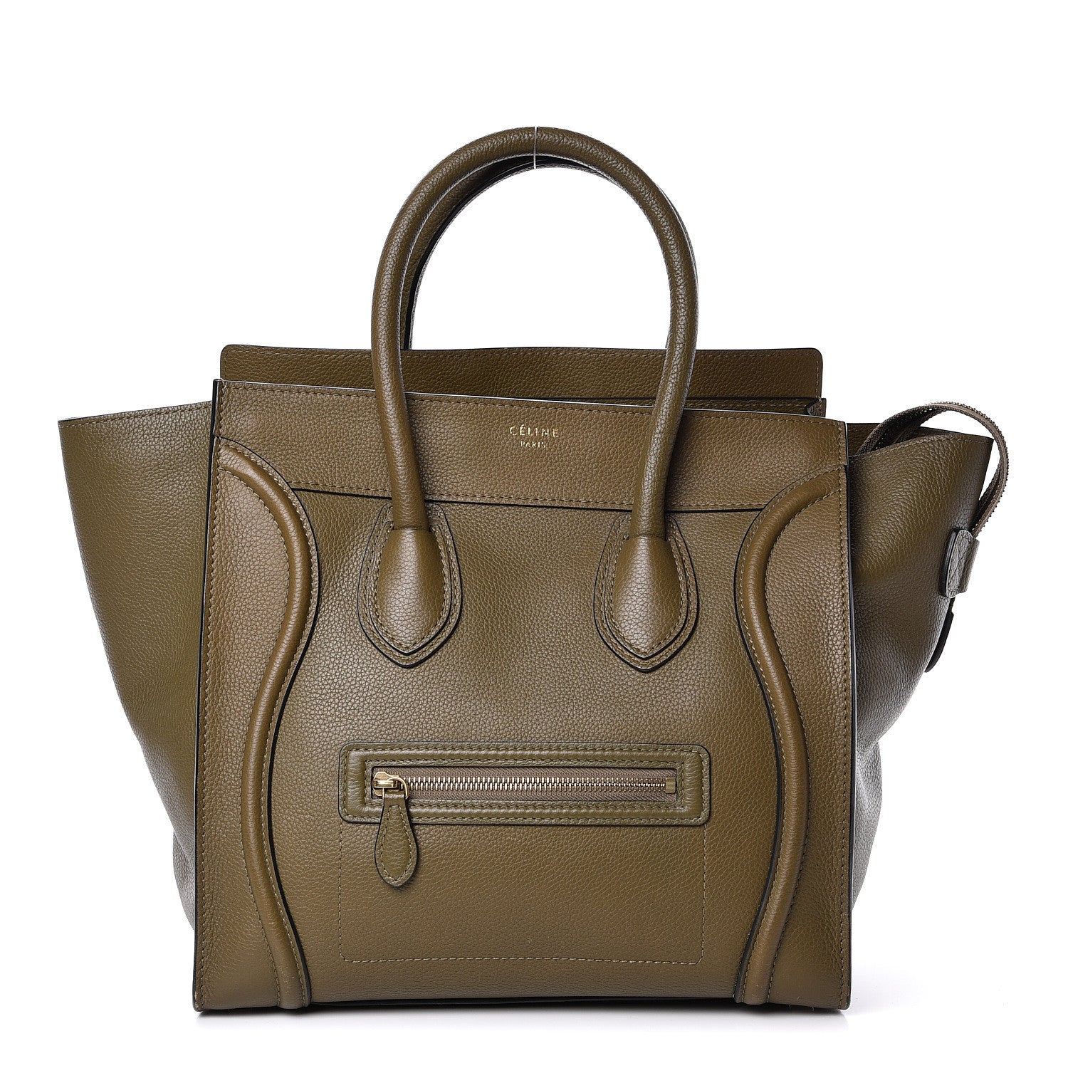 Celine Drummed Calfskin Mini Jungle 1 of 18