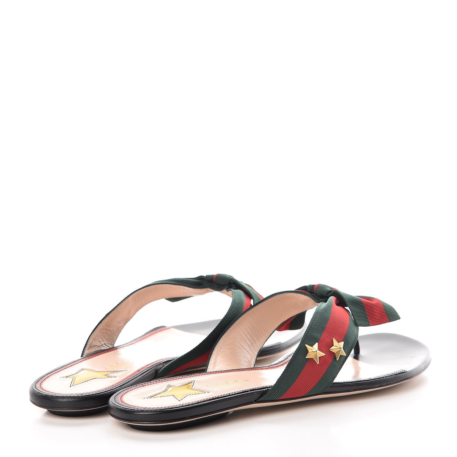 Gucci Grosgrain Web Thong Sandals 40 Black 4 of 8
