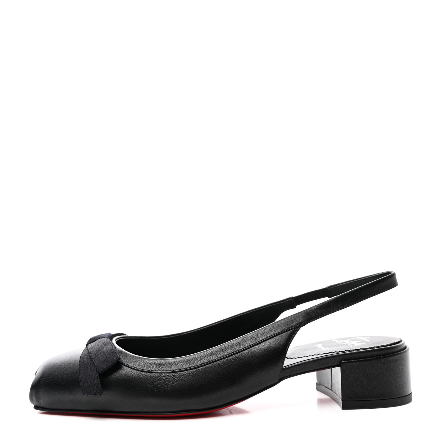 Nappa Mamaflirt 30mm Bow Sling Ballerinas 40.5 Black