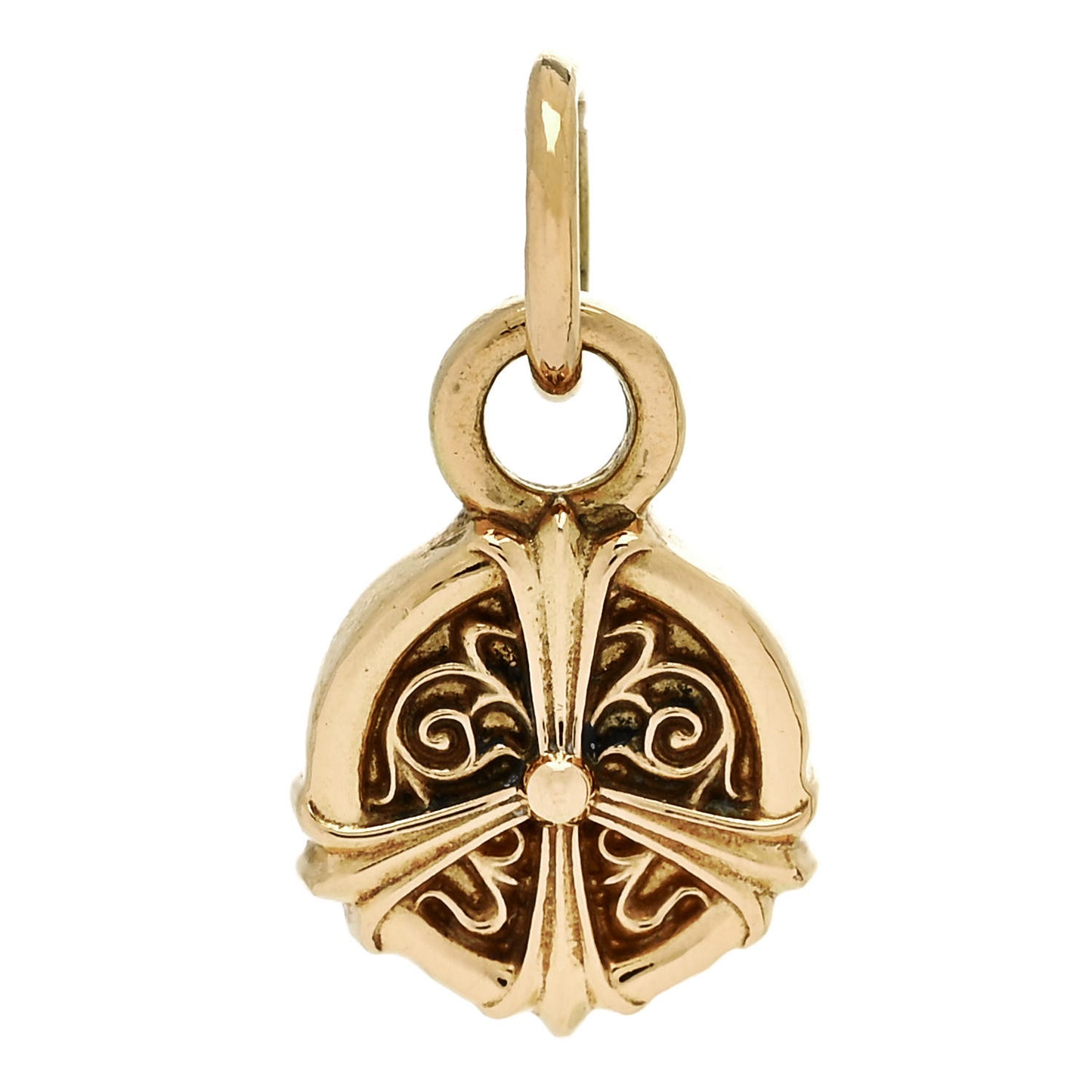 22K Yellow Gold Peace Charm Pendant