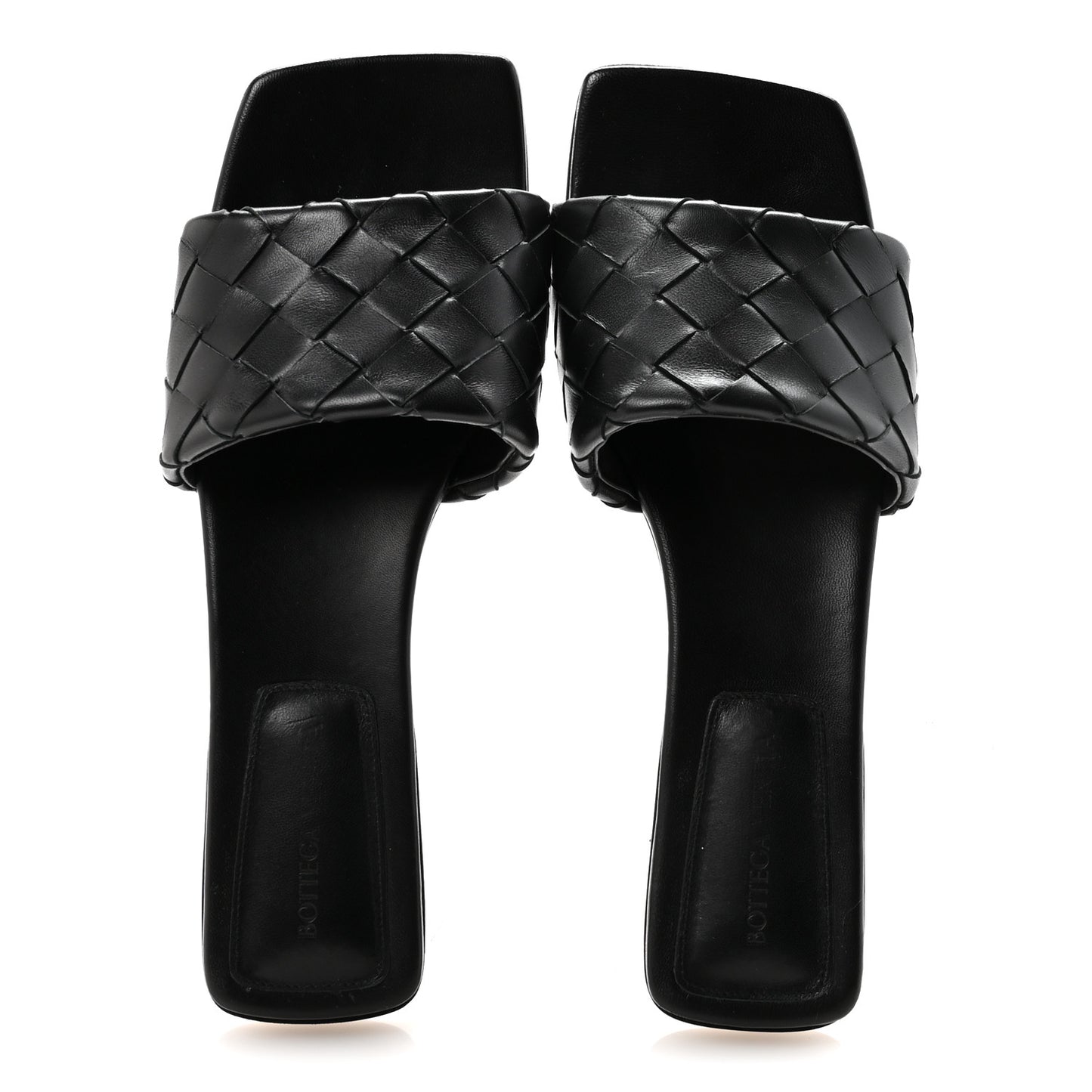 Nappa Quilted Parco Flat Sandals 40 Black