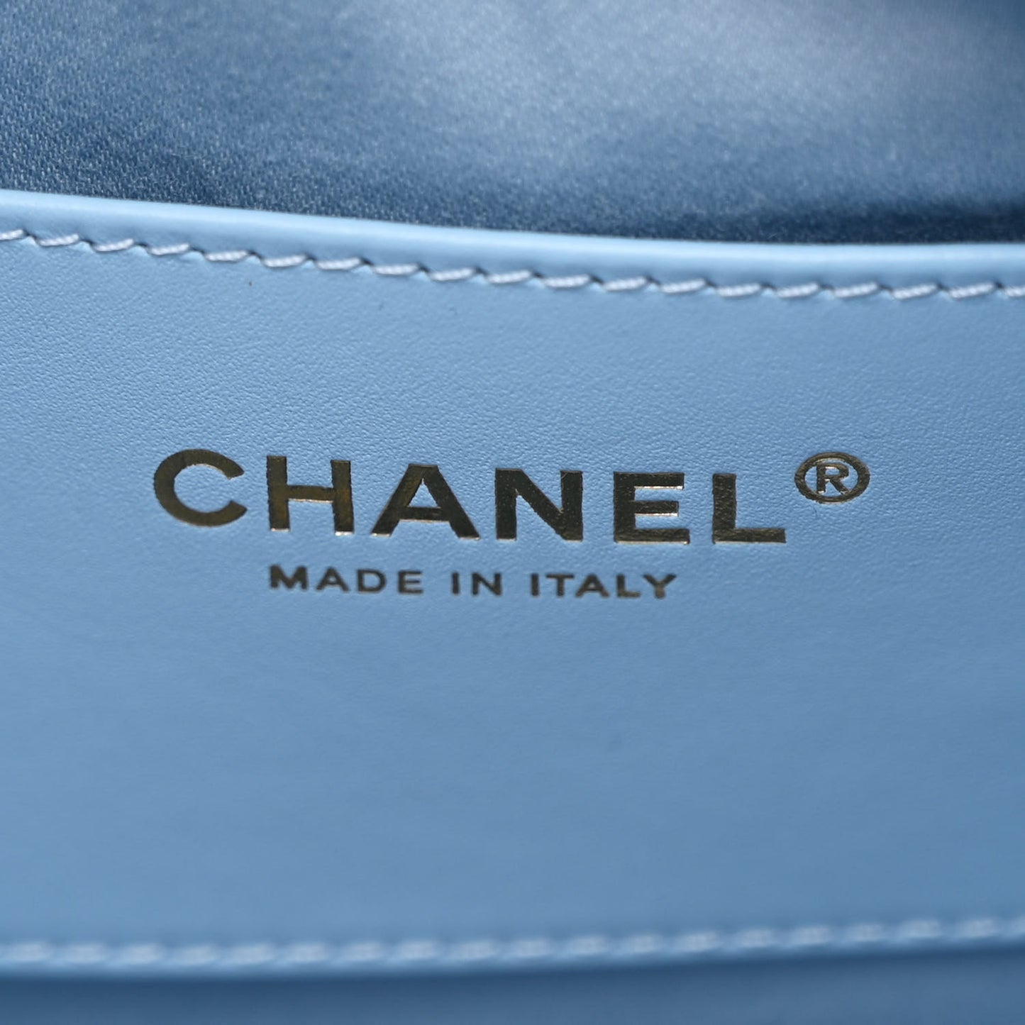 Washed Denim Quilted Medium Chanel 25 Handbag Blue