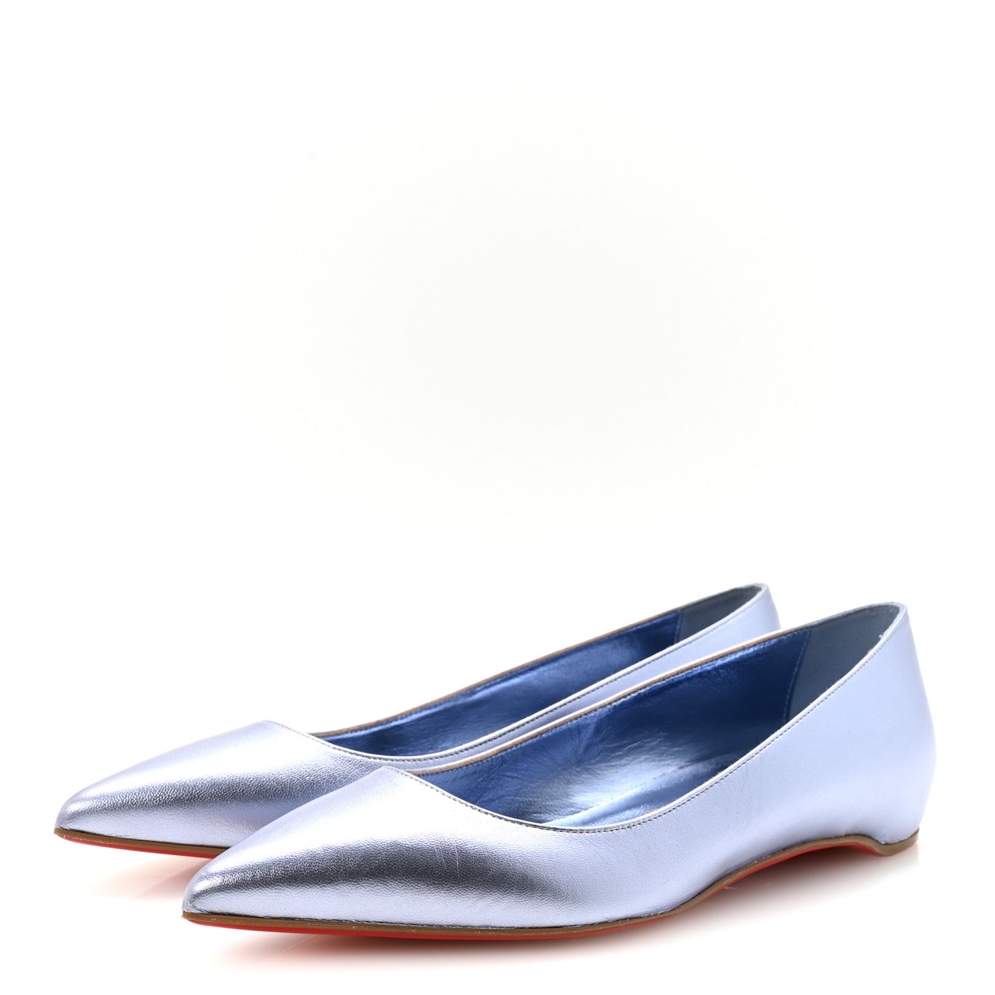 Metallic Nappa Anjalina Flats Flats 37.5 Blue