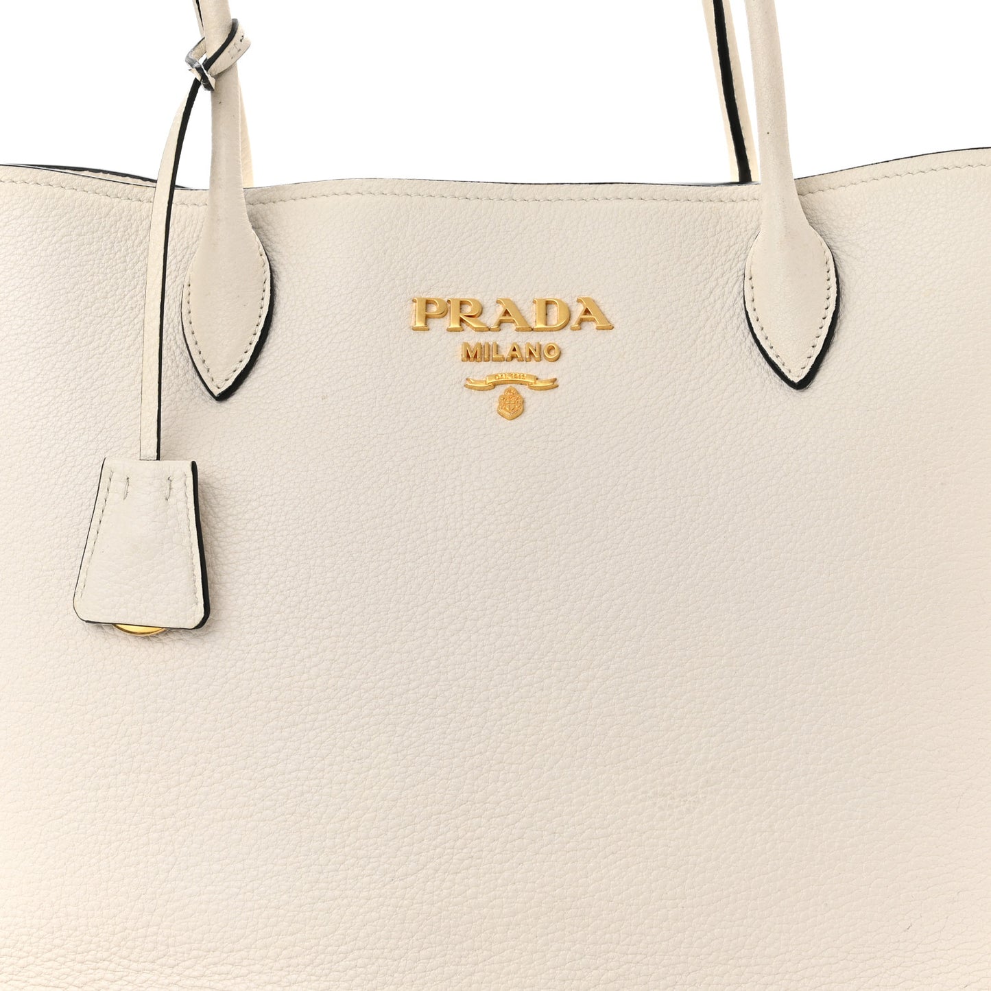 Vitello Daino Shoulder Bag White