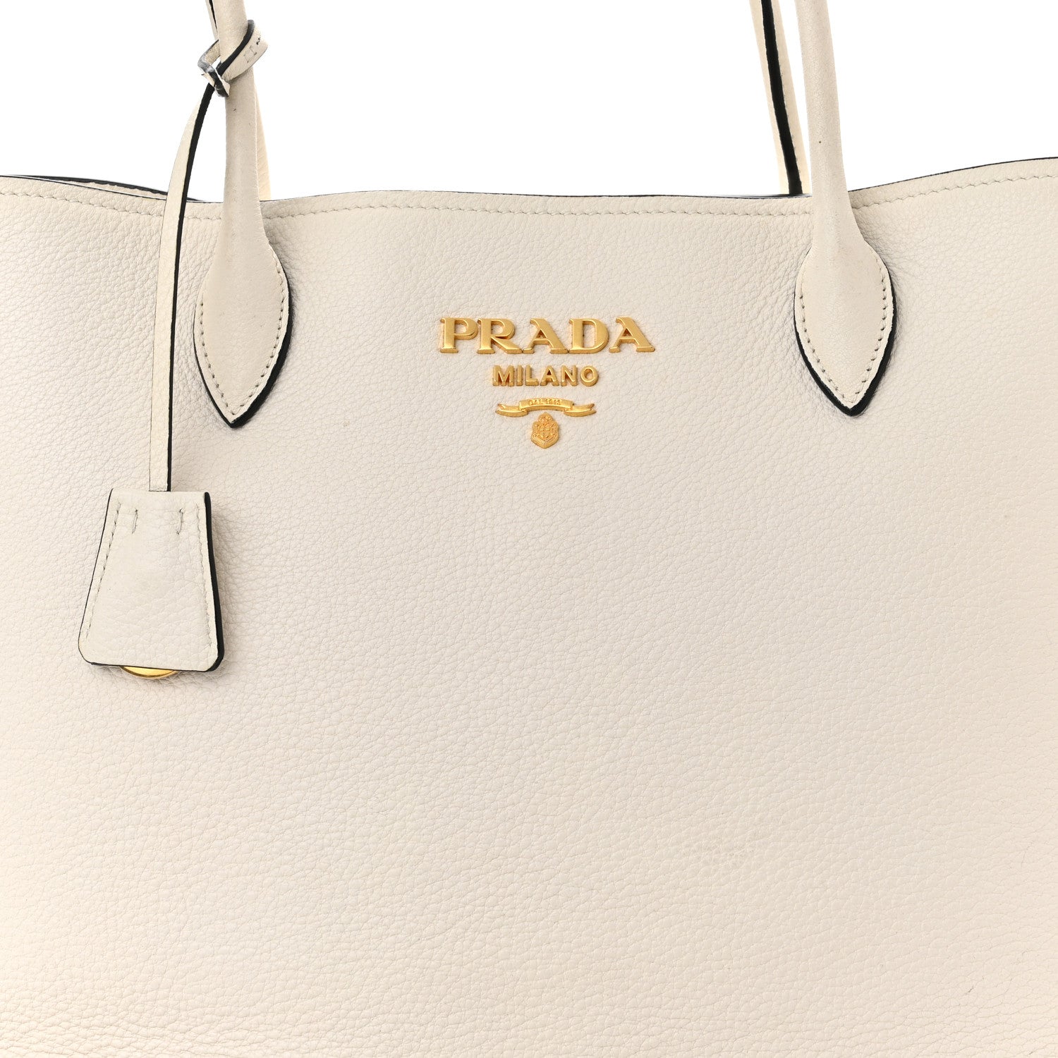 Prada Vitello Daino Shoulder Bag White 8 of 10