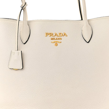 Prada Vitello Daino Shoulder Bag White 8 of 10