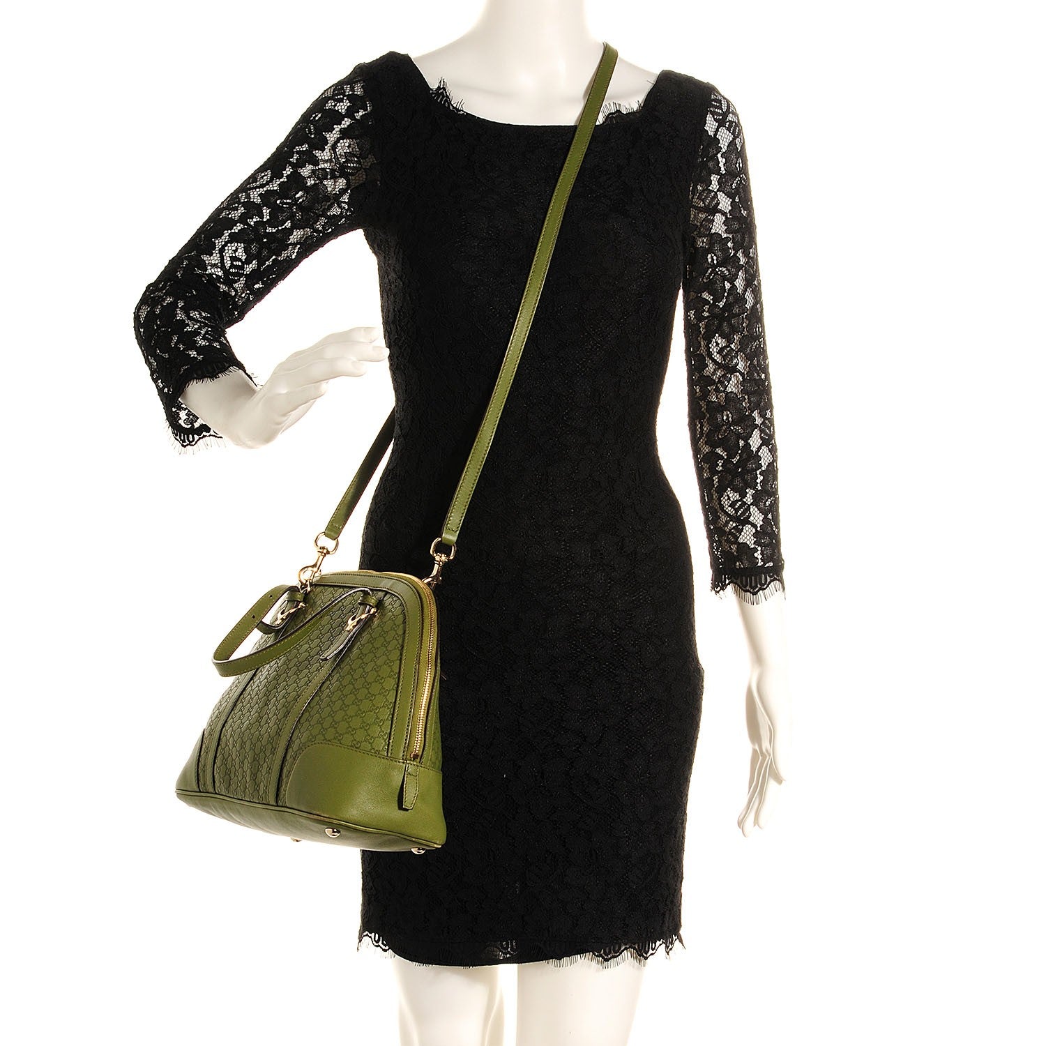 Gucci Microguccissima Small Nice Top Handle Bag Green 2 of 9