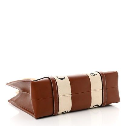 Chloe Calfskin Medium Woody Ribbon Tote Sepia Brown 4 of 13