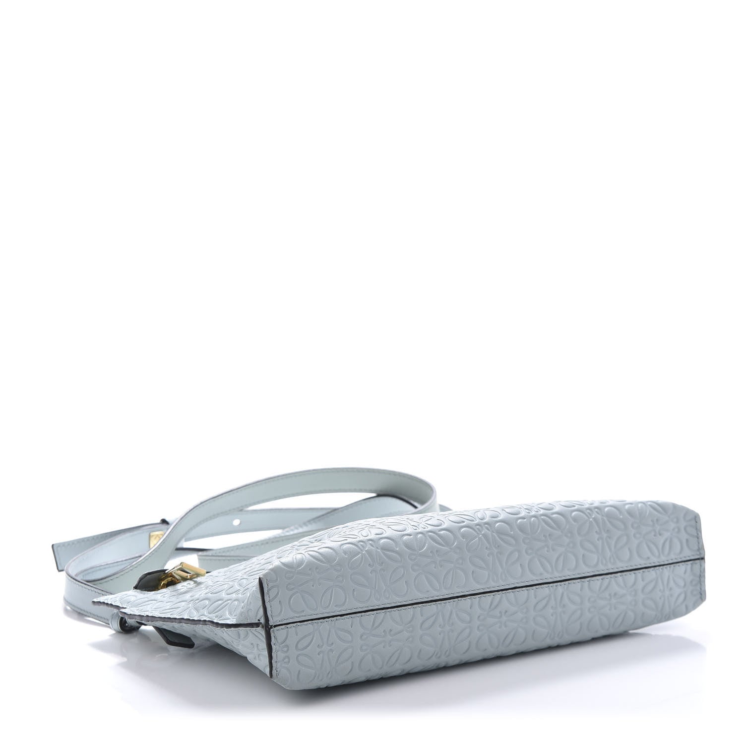 Loewe Calfskin Embossed Mini Repeat T Crossbody Bag Stone Blue 4 of 11