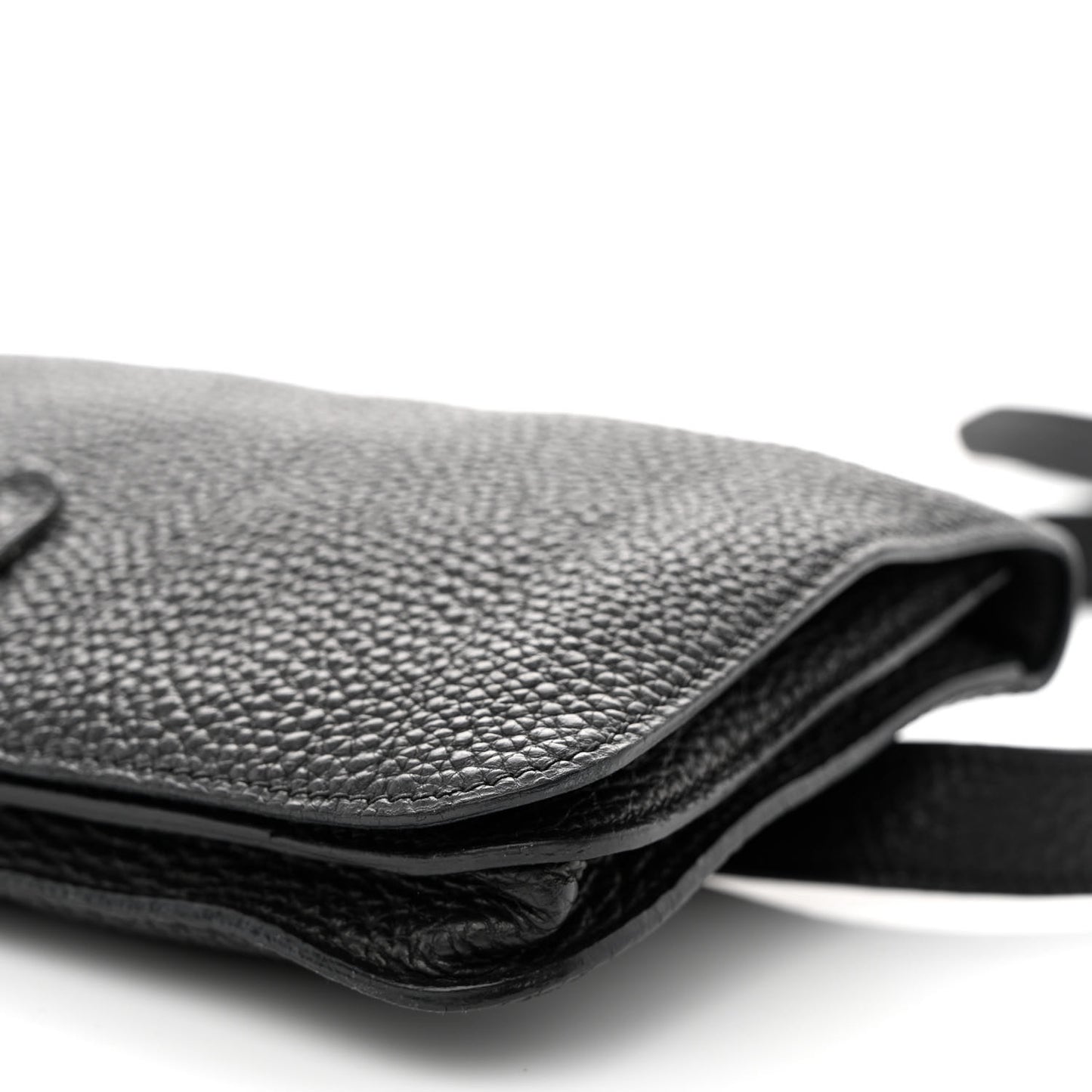 Togo Dogon Wallet Waist Pouch Black