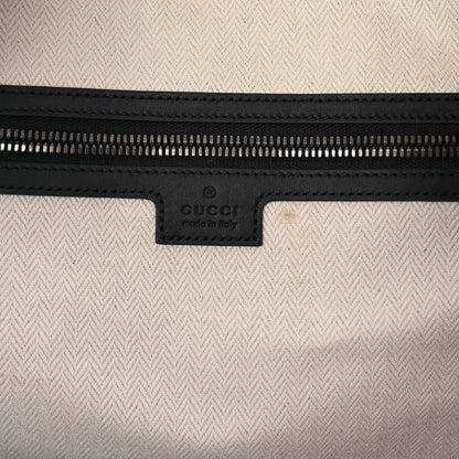 Gucci GG Supreme Monogram Calfskin GG Emblem Medium Duffle Bag Black 5 of 9