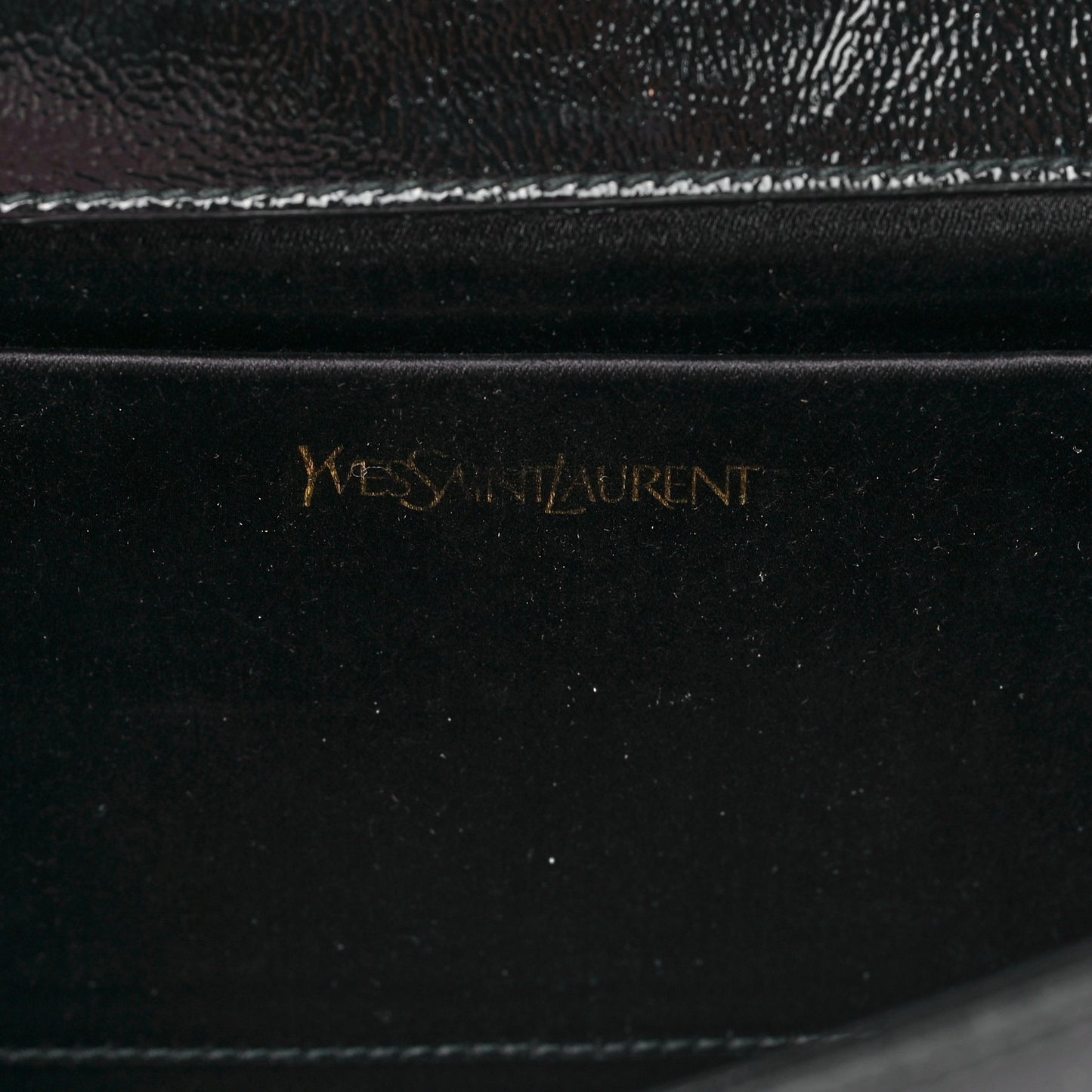 Textured Patent Monogram Large Belle De Jour Clutch Black