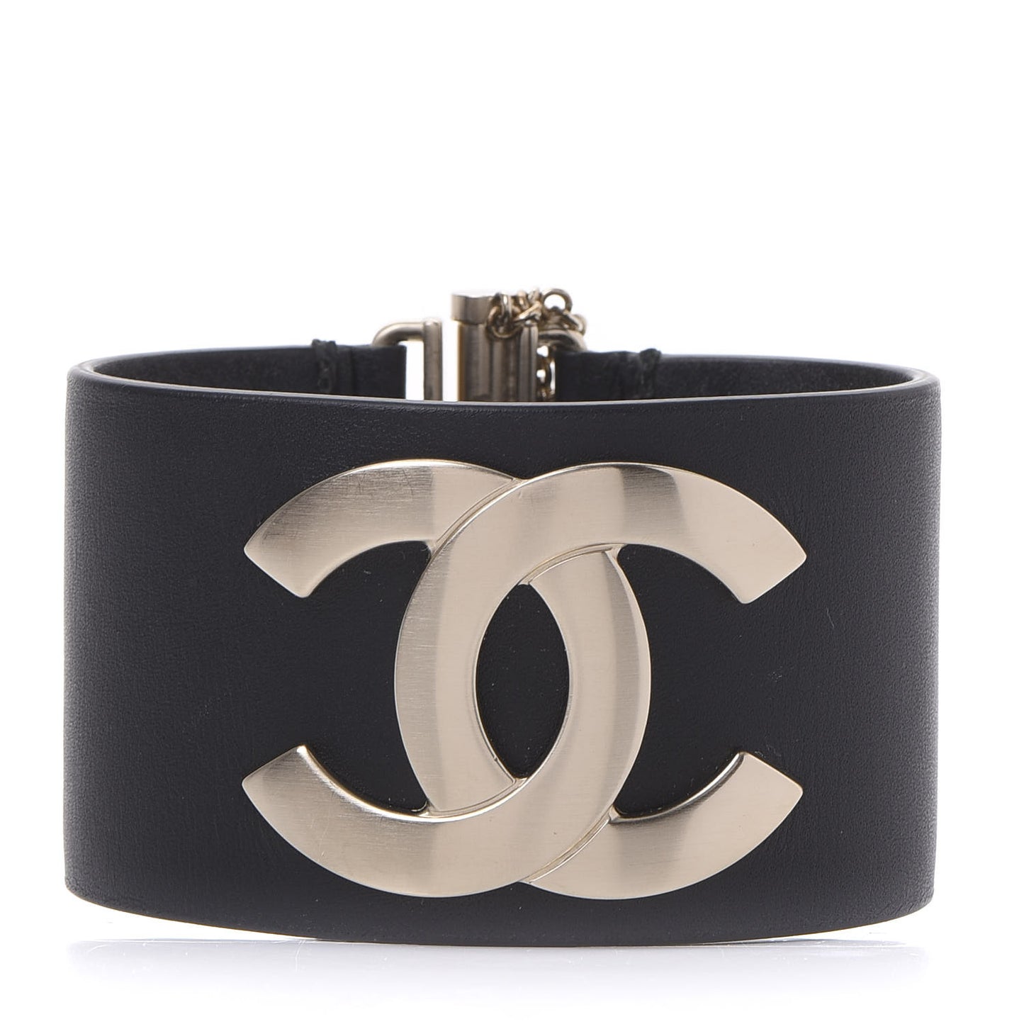 Calfskin CC Wide Cuff M Black