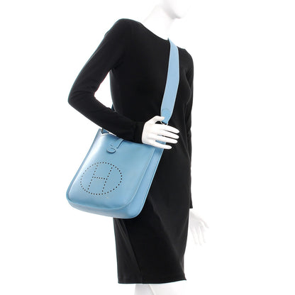 Hermes Epsom Evelyne PM Blue Jean 2 of 10