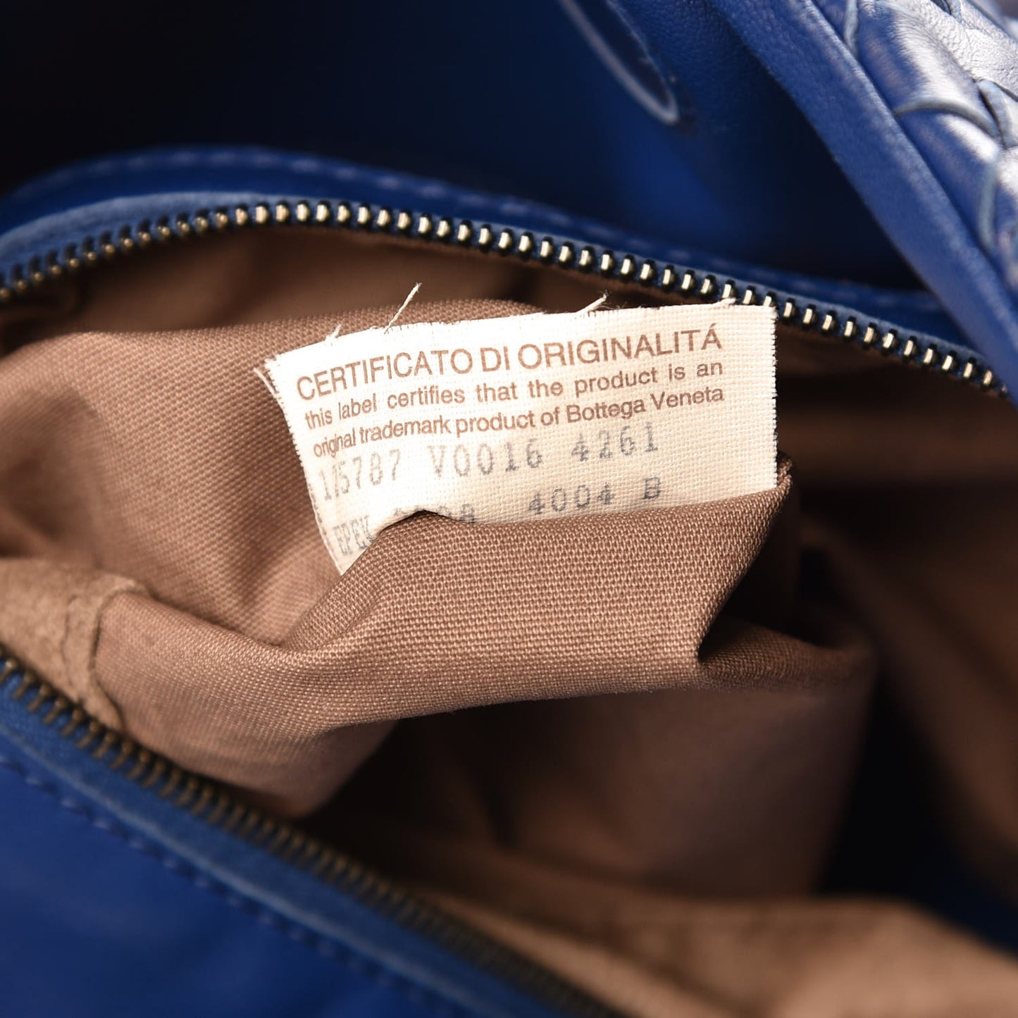 Nappa Intrecciato Medium Campana Hobo Atlantic Blue