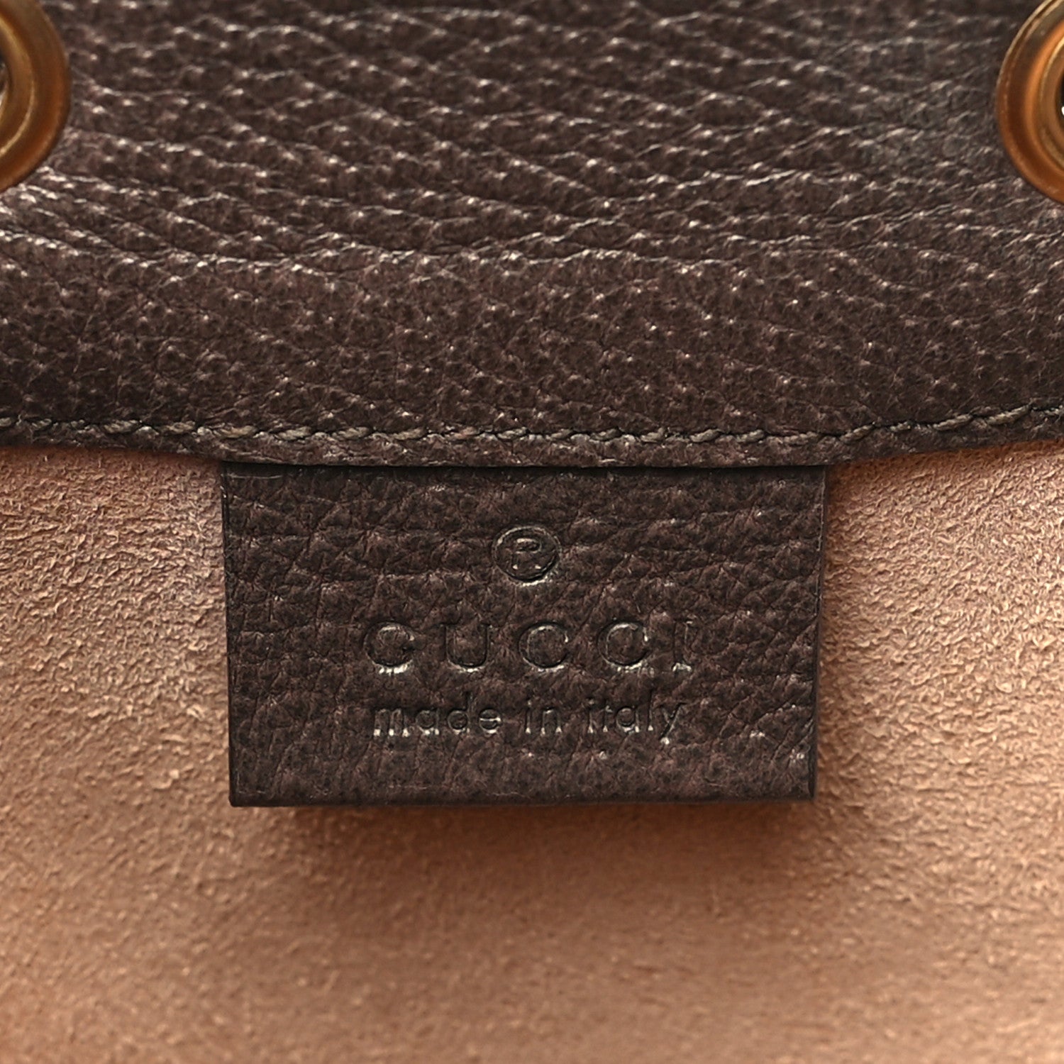 Gucci GG Supreme Monogram Web Mini Ophidia Bucket Bag Brown 6 of 12