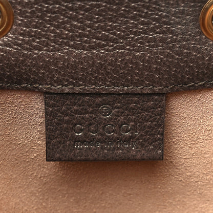 Gucci GG Supreme Monogram Web Mini Ophidia Bucket Bag Brown 6 of 12