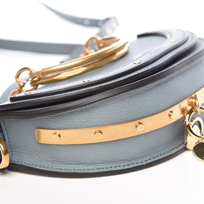 Chloe Calfskin Small Nile Bracelet Minaudiere Bag Cloudy Blue 9 of 10