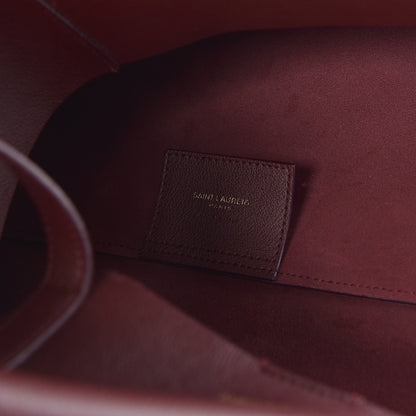 Saint Laurent Calfskin Large Shopping Tote Bordeaux 7 of 13
