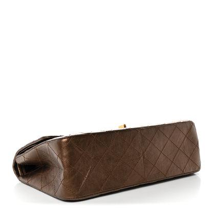 Chanel Metallic Aged Calfskin Quilted 2.55 Reissue 226 Flap Bronze 4 of 12
